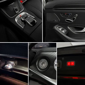 Mercedes-Benz S 350 S63 AMG/ 4MATIC/ PANO/ 9G/ CARBON/ 3xTV/, снимка 12