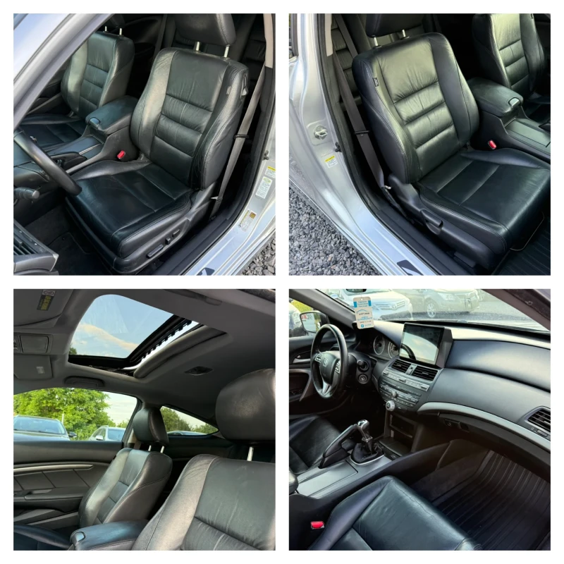 Honda Accord Coupe 2.4 i-VTEC(201 кс)Hави/Камера/Bluetooth/Кожа, снимка 14 - Автомобили и джипове - 51820153