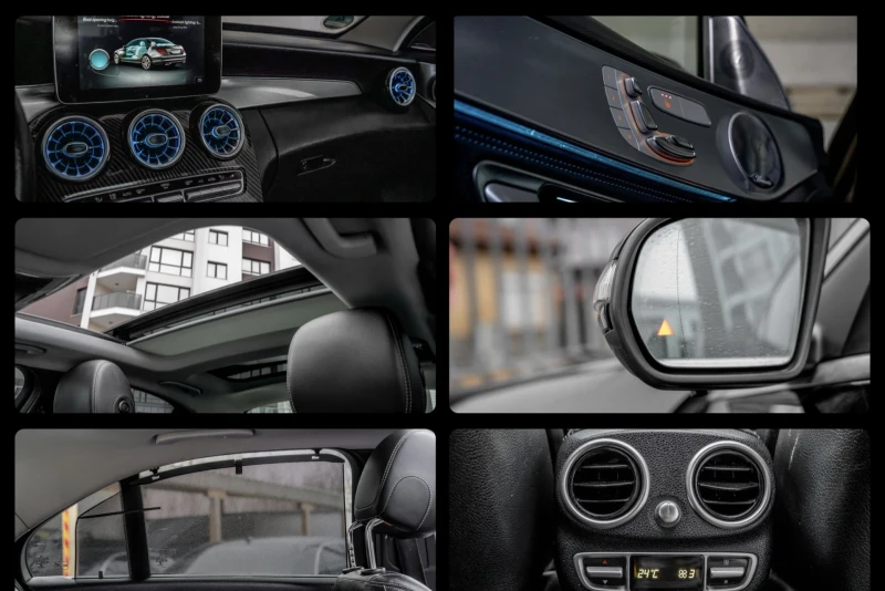 Mercedes-Benz C 220 BlueTEC-AMG-PANORAMA-BURMESTER-HEADUP-KEYLESS-FULL, снимка 10 - Автомобили и джипове - 53476828