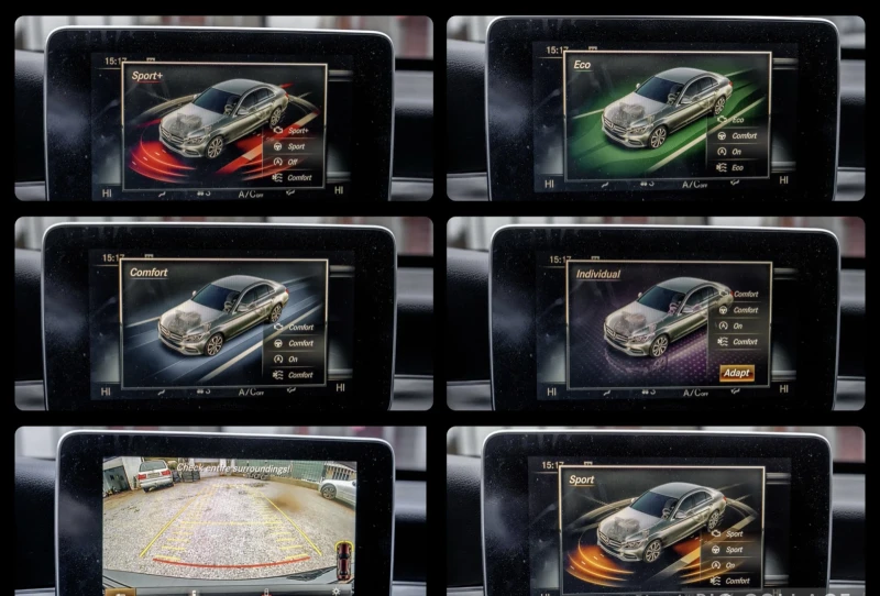 Mercedes-Benz C 220 BlueTEC-AMG-PANORAMA-BURMESTER-HEADUP-KEYLESS-FULL, снимка 9 - Автомобили и джипове - 53476828