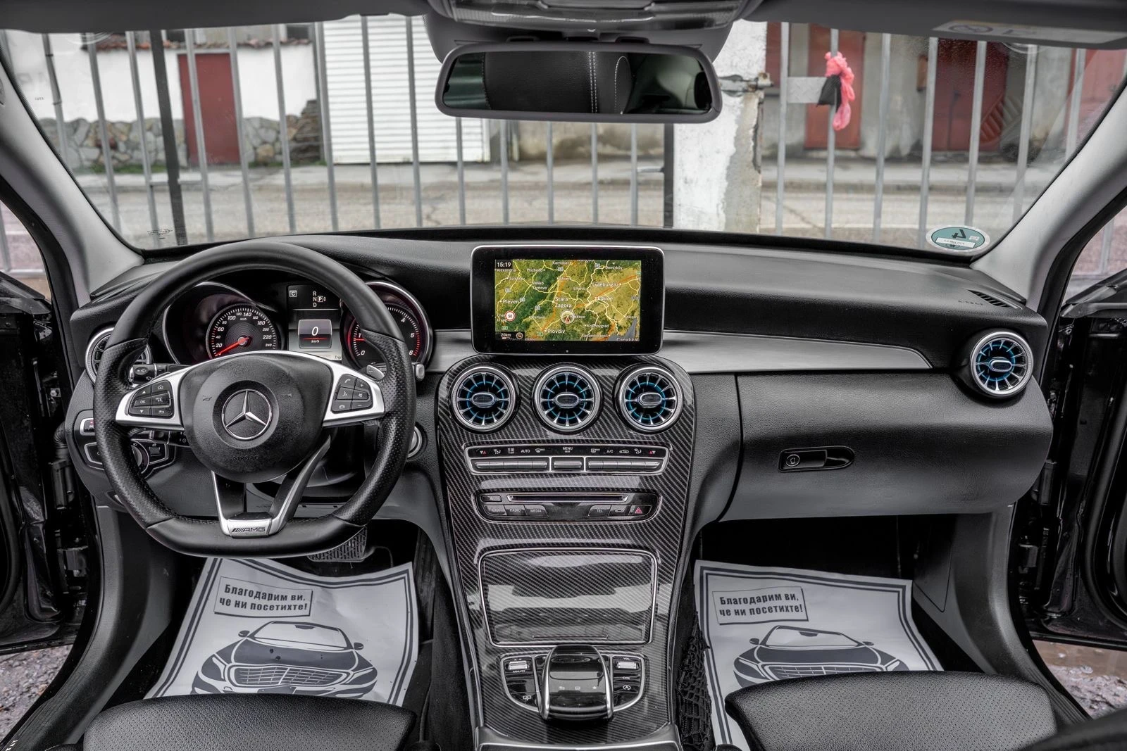 Mercedes-Benz C 220 BlueTEC-AMG-PANORAMA-BURMESTER-HEADUP-KEYLESS-FULL | Mobile.bg � ����������� 12