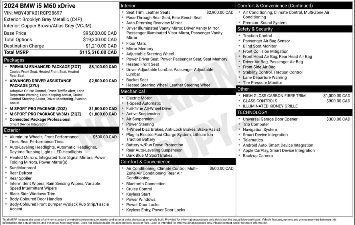 BMW i5 M60 xDrive  CARFAX, снимка 12 - Автомобили и джипове - 53780622