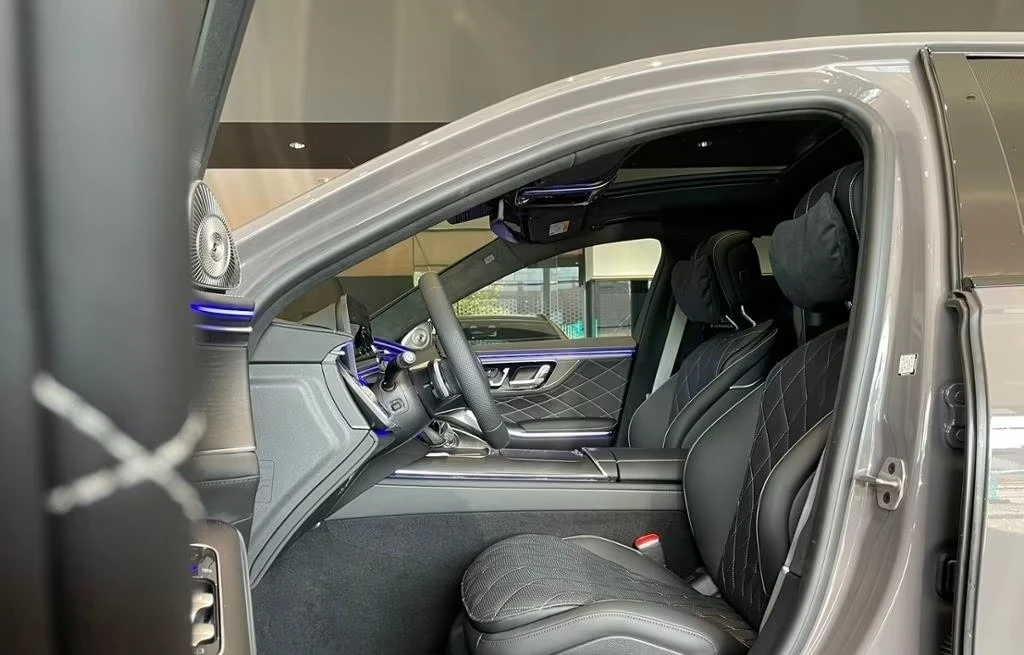 Mercedes-Benz S 450 D FACELIFT LONG 4M AMG-PLUS SUPERSCREEN BURMES TV , снимка 9 - Автомобили и джипове - 55060391