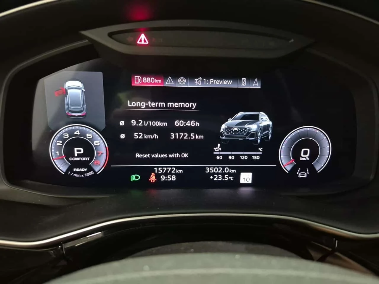 Audi Q8 3.0 TFSI| HUD| PANO| 360| AMBIENT| 2 КЛЮЧА| , снимка 9 - Автомобили и джипове - 56307595