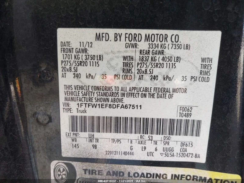 Ford F150 5.0L V-8 DOHC, VVT, 360HP 4X4 Drive, снимка 15 - Автомобили и джипове - 52661672