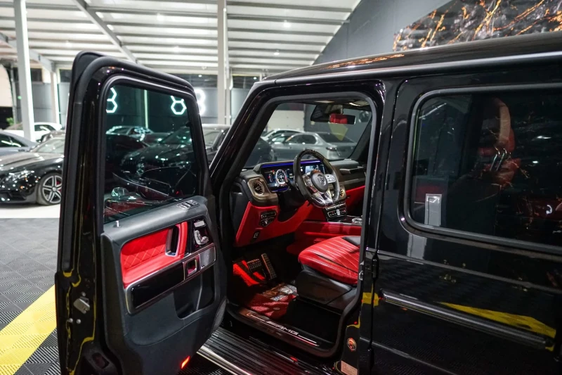 Mercedes-Benz G 63 AMG 4.0 V8 FULL BLACK LINE CARBON ЛИЗИНГ 100% , снимка 9 - Автомобили и джипове - 52730010