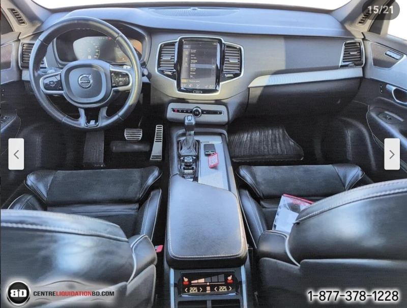 Volvo Xc90 T6* R-DESIGN* PLATINUM* ДИГИТАЛНО* ТАБЛО* , снимка 9 - Автомобили и джипове - 53399765
