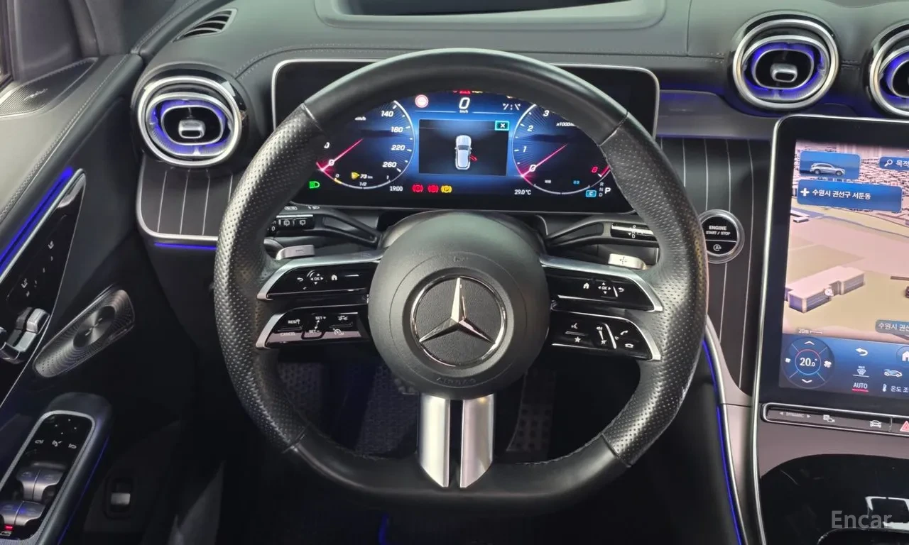 Mercedes-Benz GLC 300 AMG / BURMESTER / ОБДУХ/ HEAD-UP / 360 CAM / PANO, снимка 9 - Автомобили и джипове - 56085860