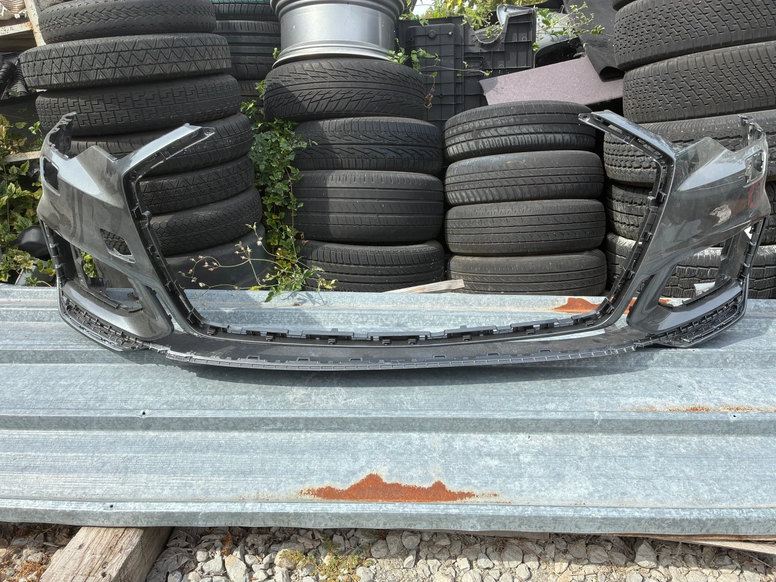 Предна броня Audi A6 C8. Ц8. S-line. 18-25г. Оригинална. 4K0807437F. Ауди А6.  Код на боята. LZ7S. 