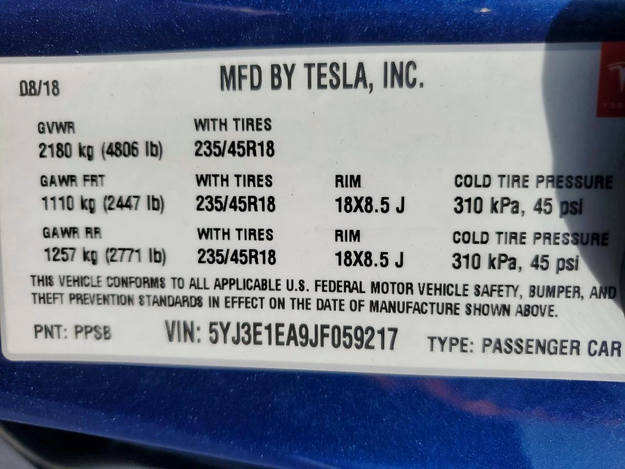Tesla Model 3, снимка 13 - Автомобили и джипове - 54663600