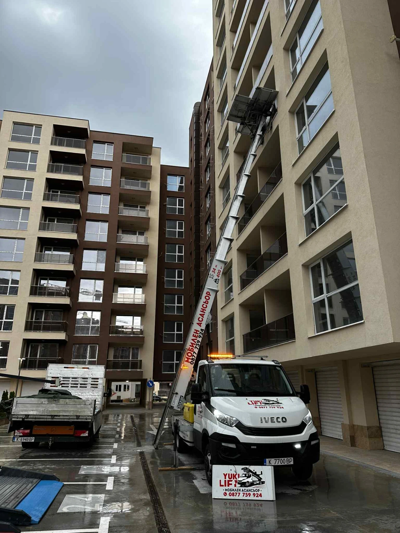 Автовишка Iveco Мобилен Асаньор/Хаспел 34метра, снимка 2 - Индустриална техника - 53750279