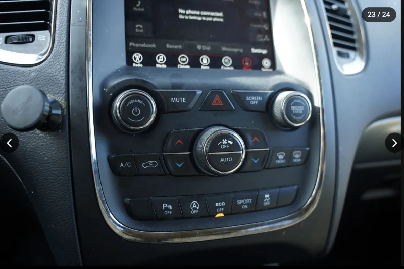 Dodge Durango GT* 3.6* V6* 8ZF* ПОДГРЕВ* КАМЕРА* КЕЙЛЕС* LANE* A, снимка 9 - Автомобили и джипове - 53540687