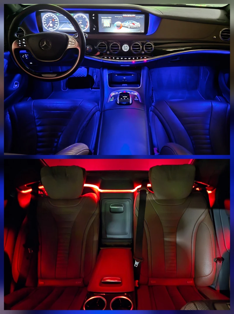 Mercedes-Benz S 500 LONG/ 4х4/ Night View/ ВАКУУМ/ KEYLESS/ DISTRONIC+, снимка 16 - Автомобили и джипове - 53036241