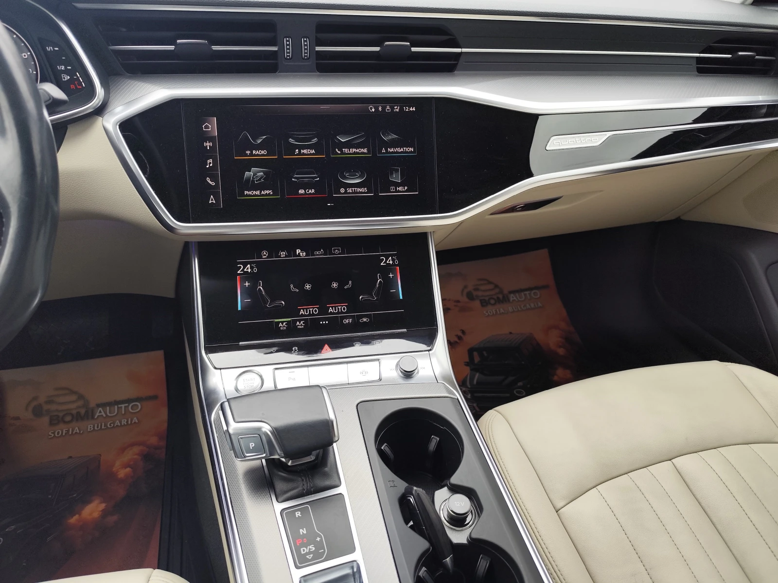 Audi A6 50 TDi* QUATTRO* S-LINE* LED* АВТОМАТИК* КОЖА* , снимка 12 - Автомобили и джипове - 53893959