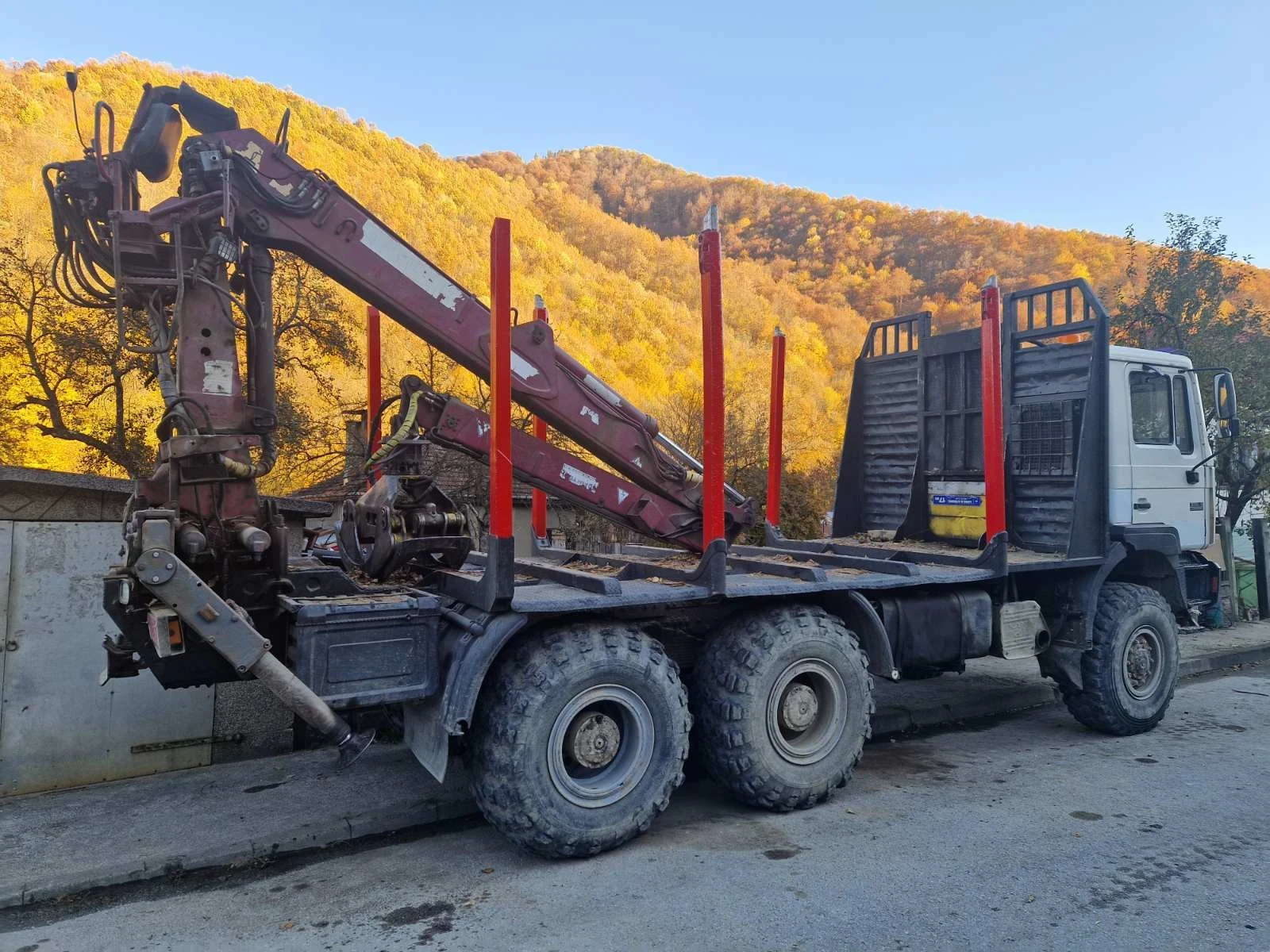 Steyr 33s37 6x6 с ретардер, снимка 2 - Камиони - 55378018