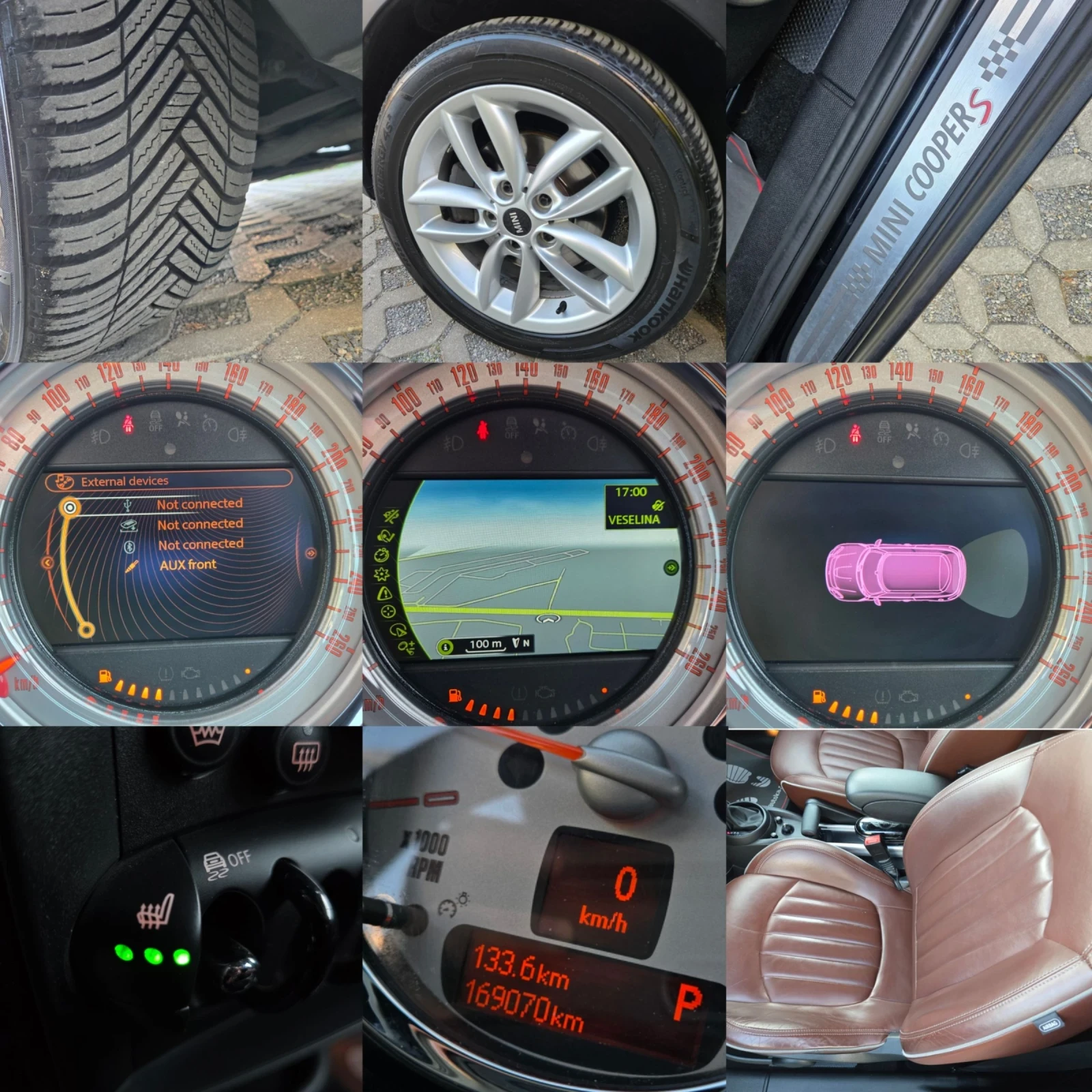 Mini Paceman 2.0SD-143кс= АВТОМАТ= НАВИ= ПОДГРЕВ= 169.000км, снимка 16 - Автомобили и джипове - 56299320