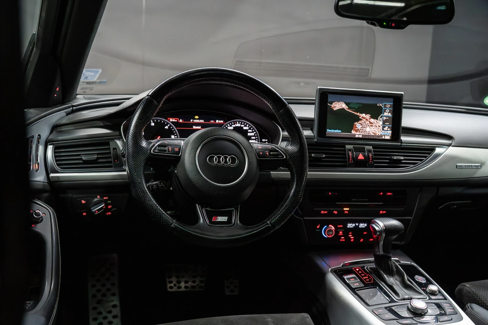 Audi A6 3.0 BI-TDI / S6 / MAXTON / FULL LED / SUNROOF / F1, снимка 11 - Автомобили и джипове - 55278115