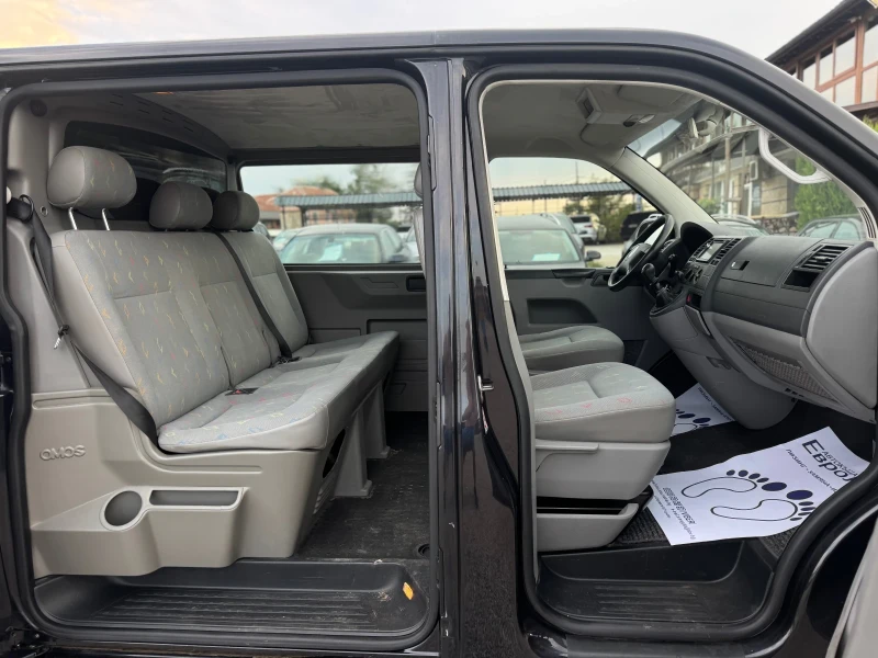 VW T5 2.5TDI 131кс 6с КЛИМАТИК ДЪЛГА БАЗА 5-места, снимка 12 - Бусове и автобуси - 51184594