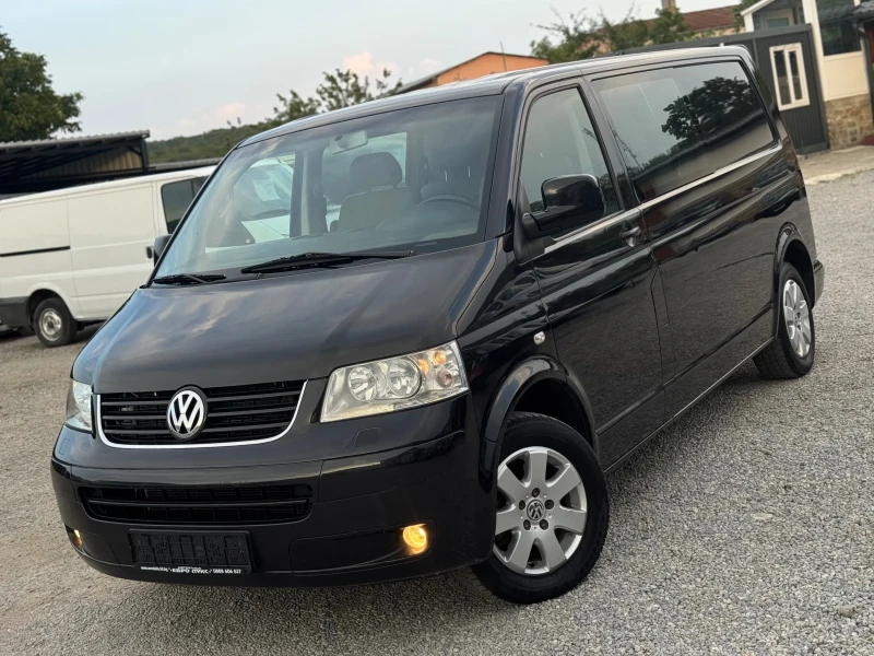 VW T5 2.5TDI 131кс 6с КЛИМАТИК ДЪЛГА БАЗА 5-места, снимка 3 - Бусове и автобуси - 51184594