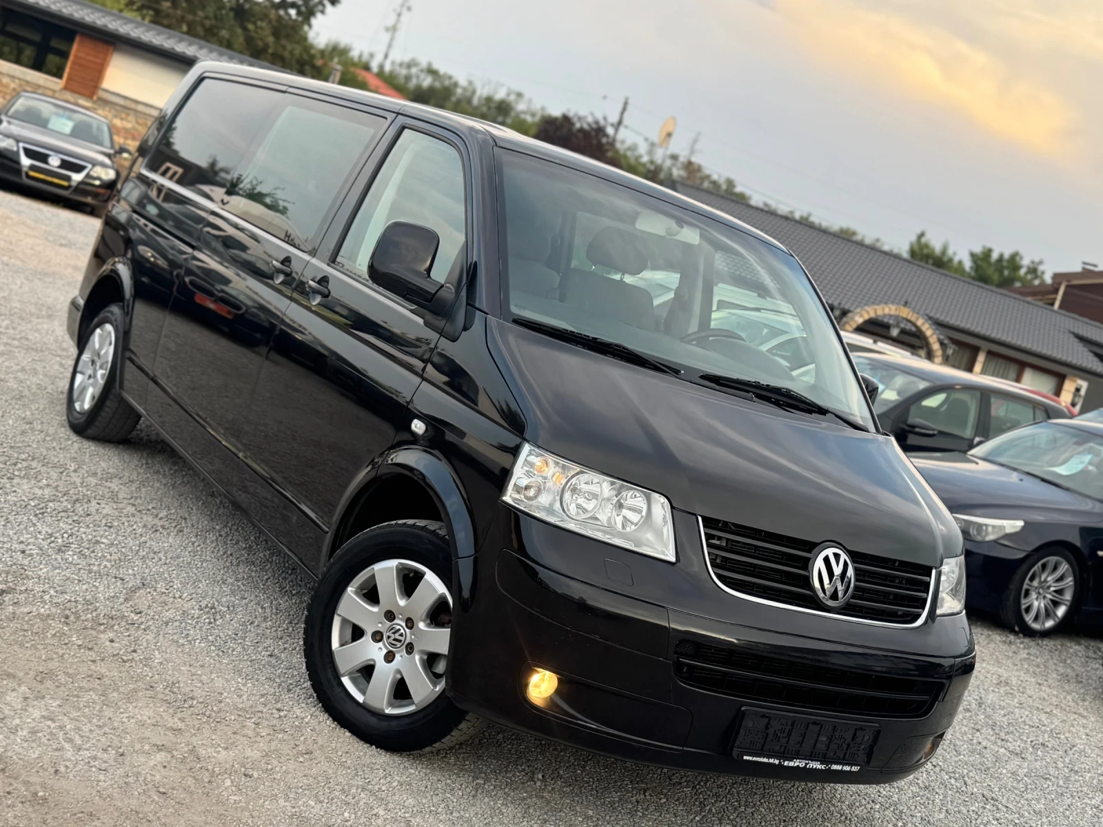 VW T5 2.5TDI 131кс 6с КЛИМАТИК ДЪЛГА БАЗА 5-места, снимка 1