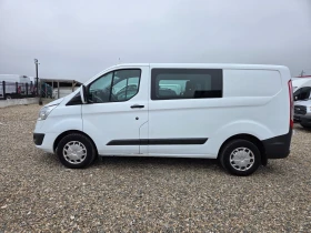 Ford Transit Custom 2.2 tdci 6 места климатик!, снимка 3 - Бусове и автобуси - 53655342