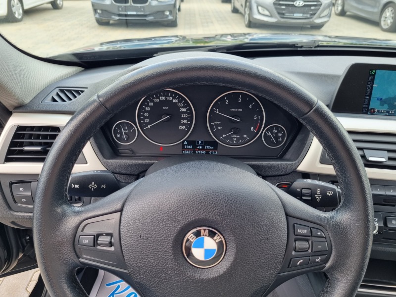 BMW 318 2.0D-143hp АВТОМАТИК* 8 СКОРОСТИ* 2015г. EURO 5B, снимка 10 - Автомобили и джипове - 41266359