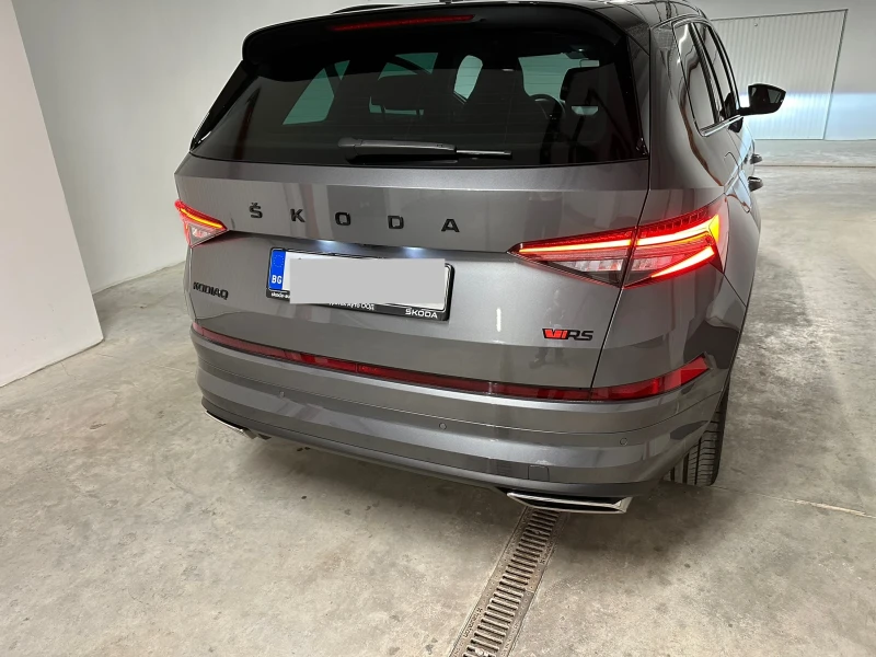 Skoda Kodiaq vRS/Гаранционен до 28г./4х4/245к.с/Адаптивно окачв, снимка 12 - Автомобили и джипове - 52442840