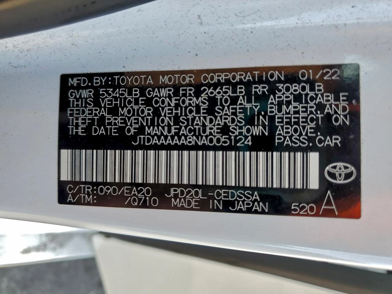 Toyota Mirai  LE HIDROGEN FUEL, снимка 12 - Автомобили и джипове - 54381883