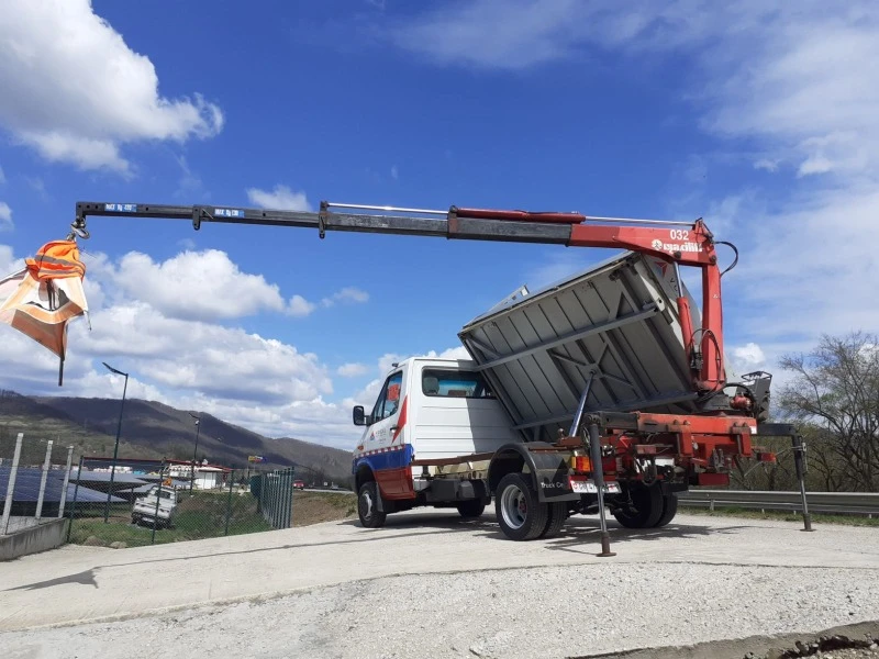 Mercedes-Benz Sprinter 416 4X4САМОСВАЛ С КРАН ШВЕЙЦАРИЯ.7м.2Т                , снимка 6 - Бусове и автобуси - 39675037