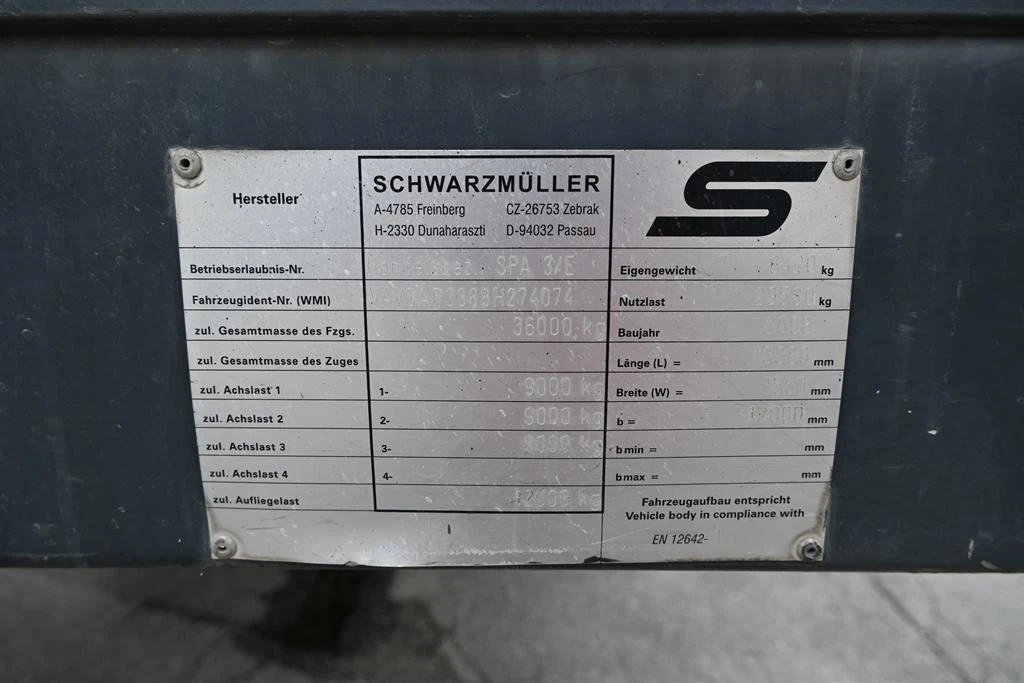 Полуремарке Други 3/E Падащ борд Cargolift , снимка 11 - Ремаркета - 52501926