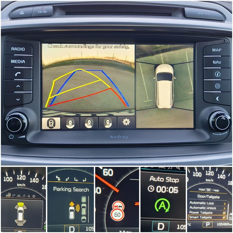 Kia Sorento  * PLATINUM* 2.2 CRDI* СЕРВИЗНА ИСТОРИЯ 105х.км, снимка 14 - Автомобили и джипове - 49964004