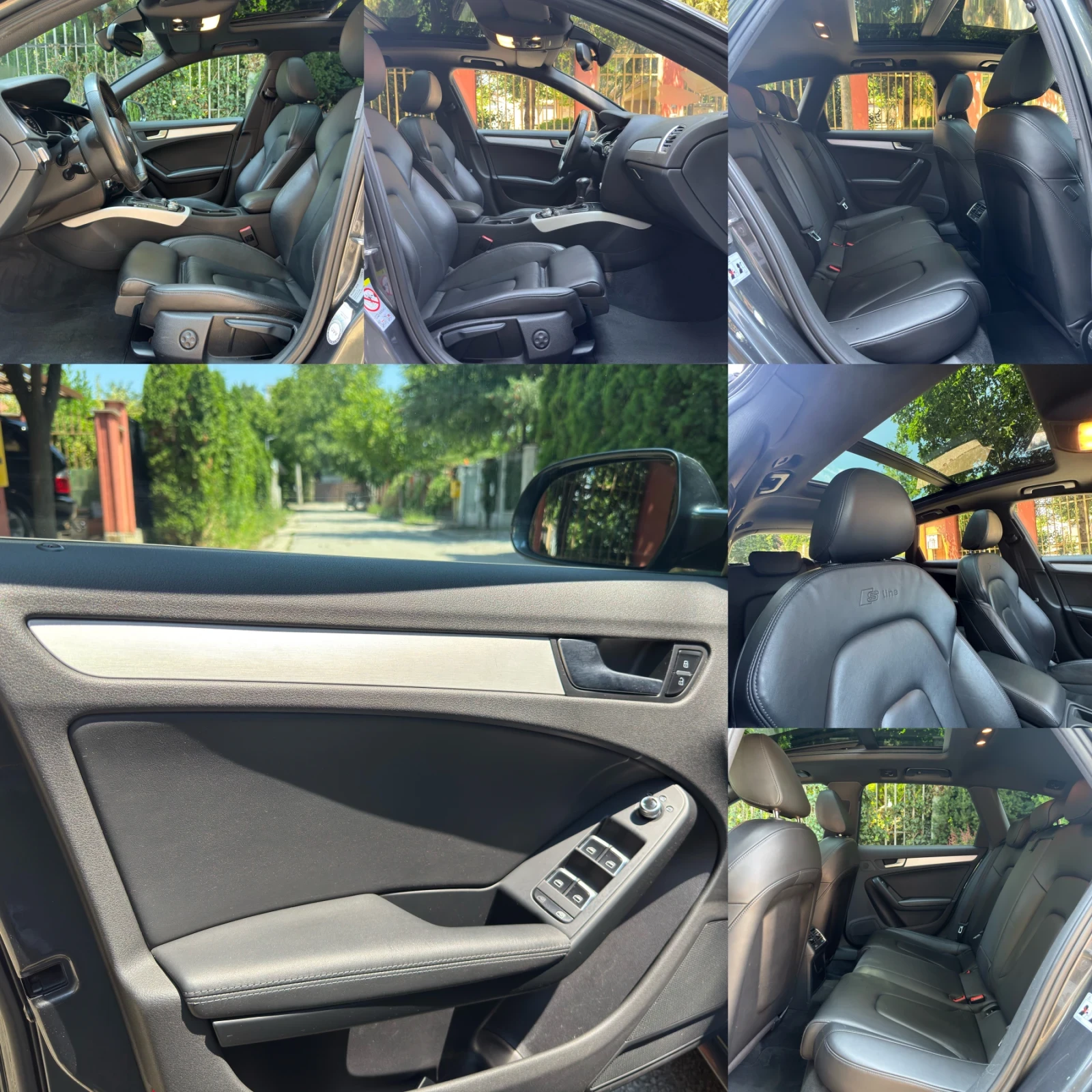 Audi A4 3.0TDi* 204* Sline* PANORAMA* ДИСТРОНИК* РЕАЛНИ КМ, снимка 13 - Автомобили и джипове - 55212678