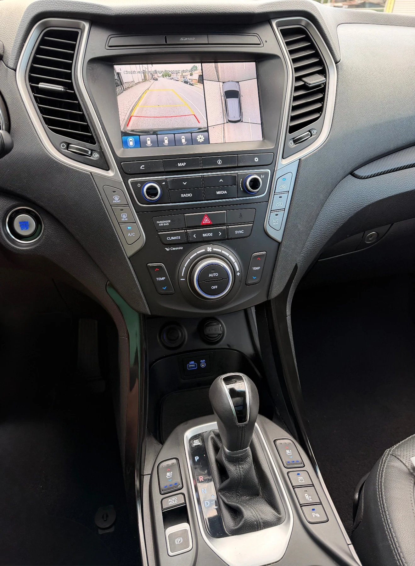 Hyundai Santa fe 2.2 CRDI VERTEX - Панорама-7 места-внос Швейцария, снимка 16 - Автомобили и джипове - 54747095