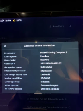 Tesla Model 3 LR AWD - 78 000 км - Бял салон - регистрирана, снимка 9