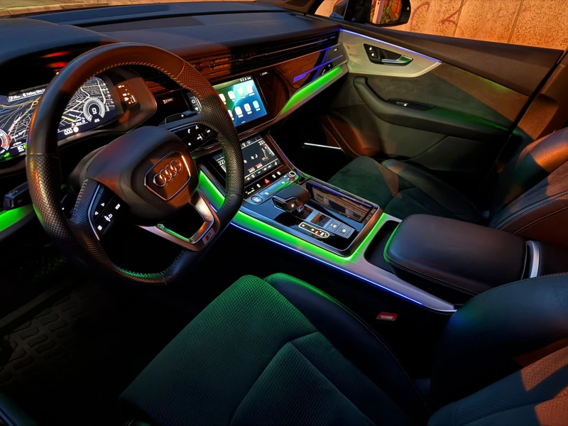 Audi Q7 55TFSIe* Sline* HD MATRIX Laser* HEAD UP* QUATTRO*, снимка 11 - Автомобили и джипове - 50171343