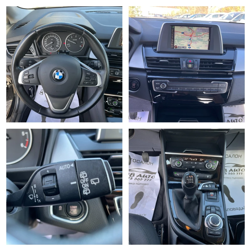 BMW 216 САМОПАРКИРАНЕ-NAVI-LED-ПАРКТРОНИК-146000km, снимка 11 - Автомобили и джипове - 47830130