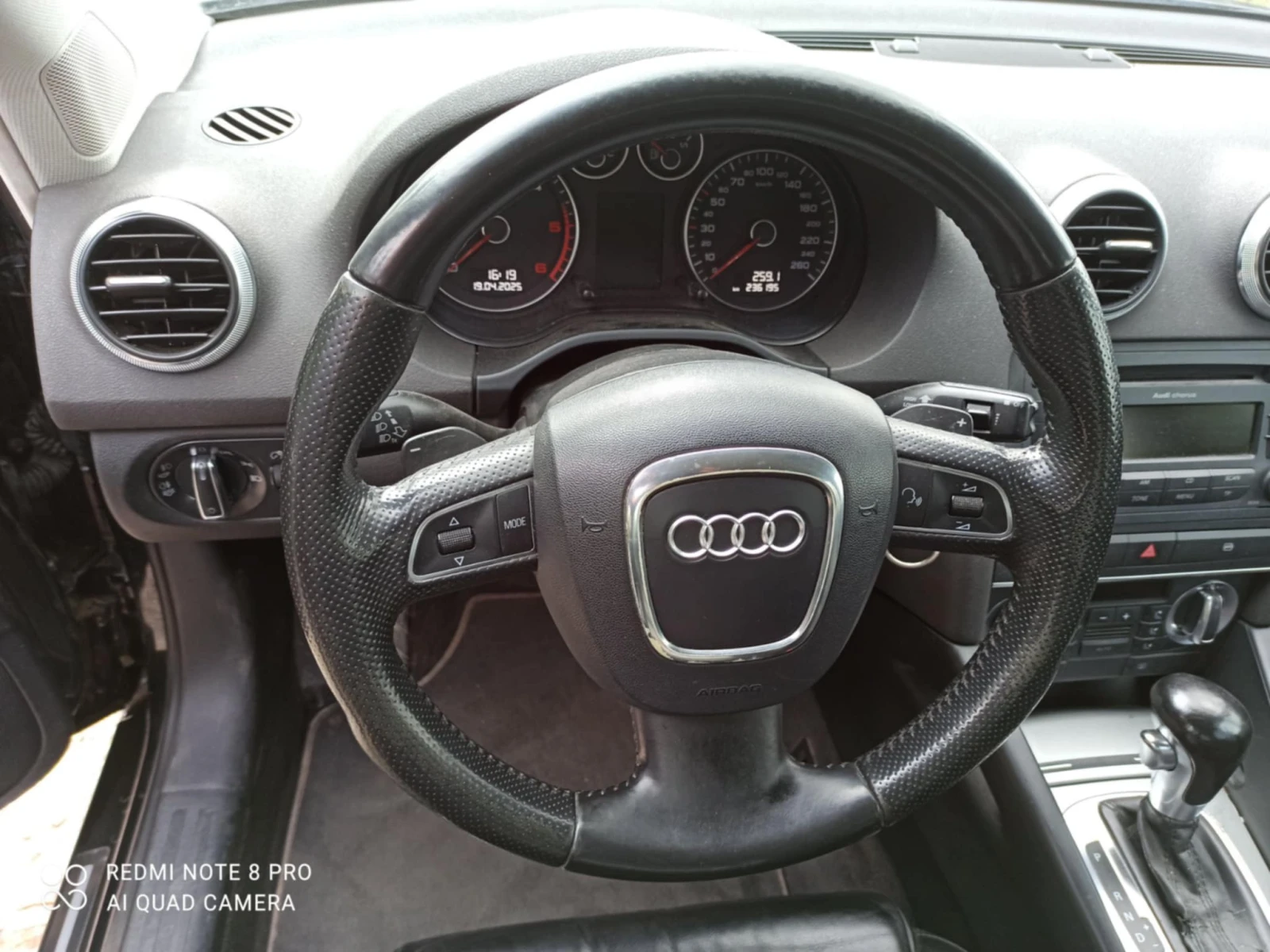 Audi A3 DSG* 2.0 TDI* КОЖА* ПЕРА НА ВОЛАНА*  - изображение 9
