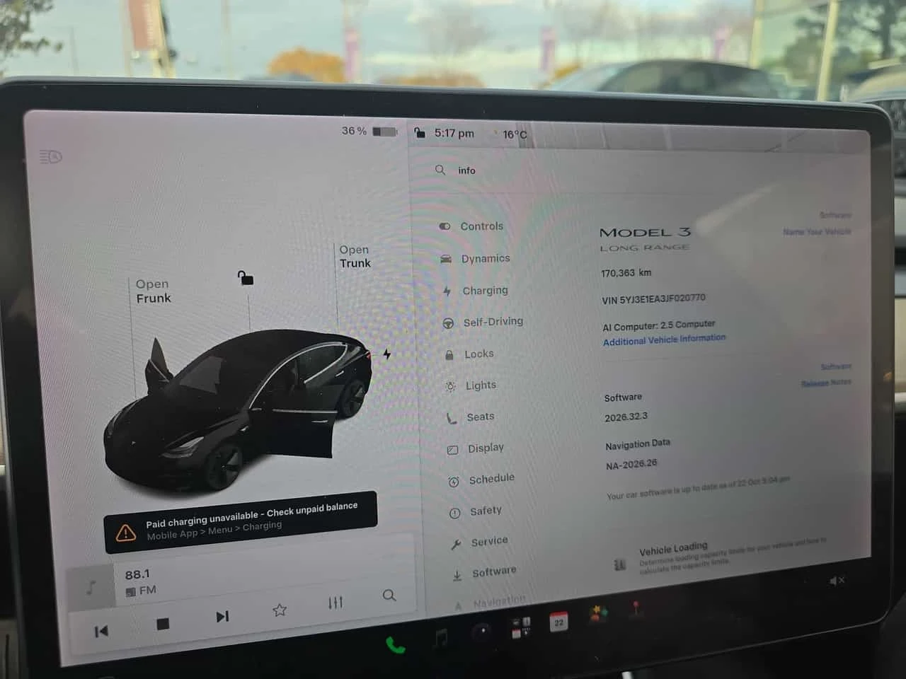 Tesla Model 3 Long Range Battery/CARFAX/ФИНАНСИРАНЕ, снимка 9 - Автомобили и джипове - 56627230