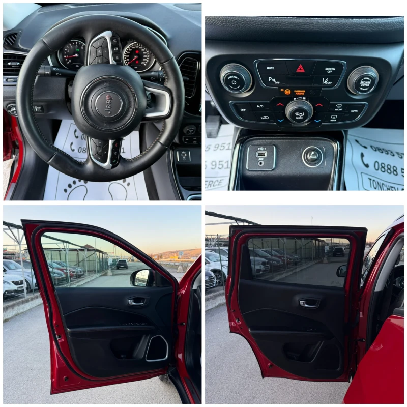 Jeep Compass 1.4-MultiAir2-EURO-6D-123.000km-КАТО ЧИСТО НОВ-ТОП, снимка 15 - Автомобили и джипове - 53153900