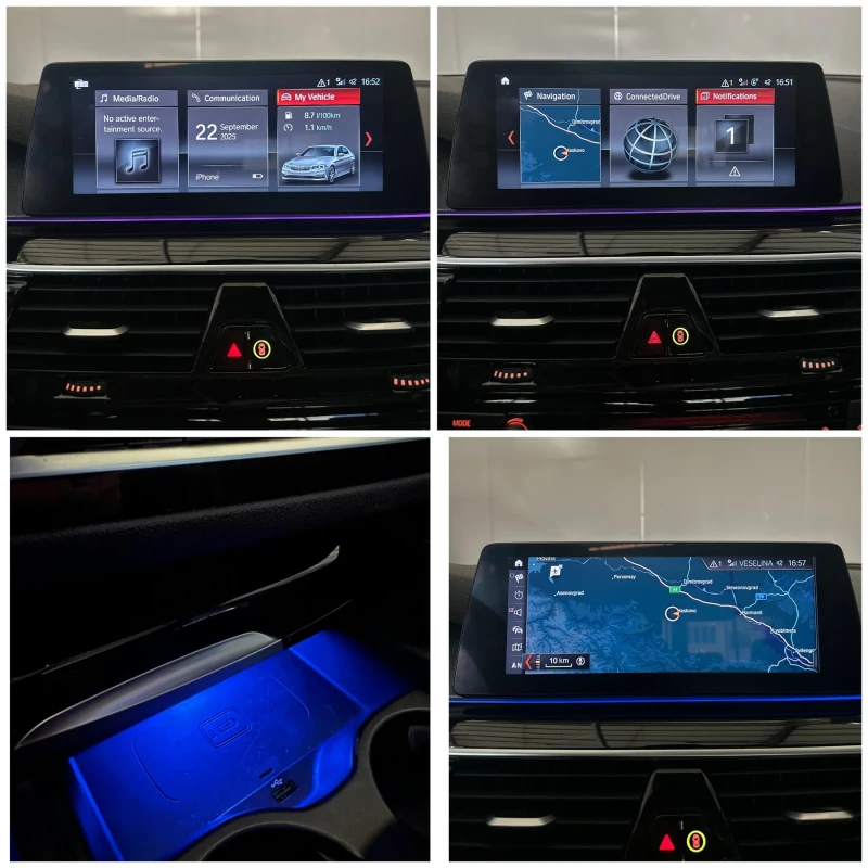 BMW 530 D /M-PERFORMANCE /AKRAPOVIC /AMBIENT /DISTRONIC , снимка 12 - Автомобили и джипове - 51799779