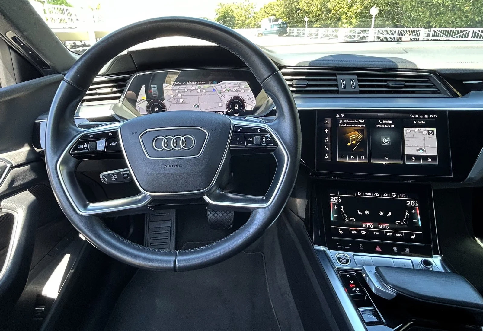 Audi E-Tron 50/313HP/SPORTBACK/S-LINE/PANO/360/HUD/HUD/792z, снимка 11 - Автомобили и джипове - 55705295