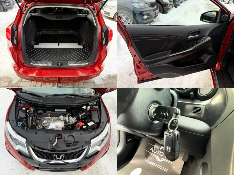 Honda Civic Tourer 1.6 i-dtec/Facelift/CAMERA/LED, снимка 13 - Автомобили и джипове - 48695107