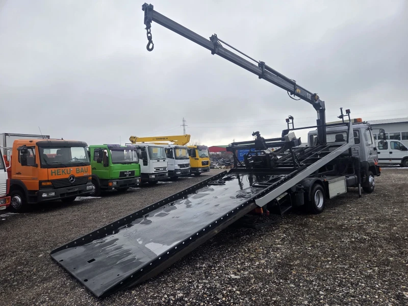 Man 12.224 Платформа, Кран, Вилици, снимка 3 - Камиони - 53280753