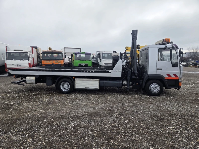 Man 12.224 Платформа, Кран, Вилици, снимка 14 - Камиони - 53280753