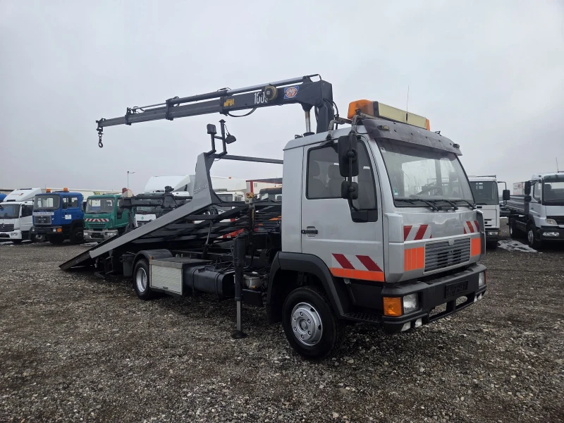 Man 12.224 Платформа, Кран, Вилици