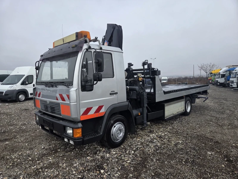 Man 12.224 Платформа, Кран, Вилици, снимка 9 - Камиони - 53280753