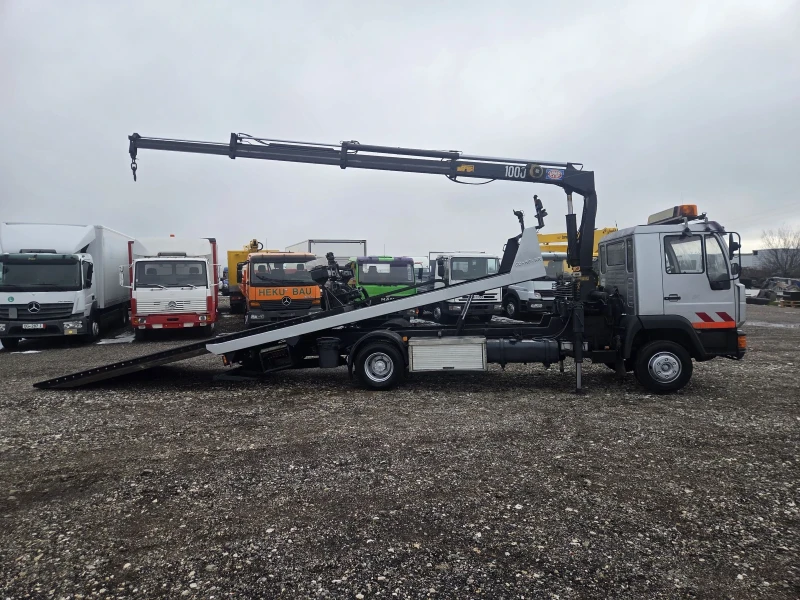 Man 12.224 Платформа, Кран, Вилици, снимка 2 - Камиони - 53280753