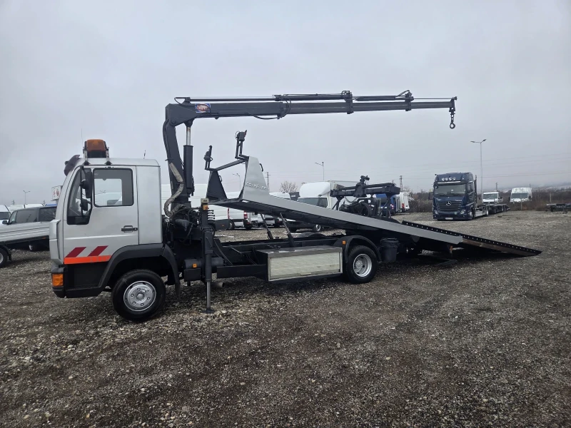 Man 12.224 Платформа, Кран, Вилици, снимка 6 - Камиони - 53280753