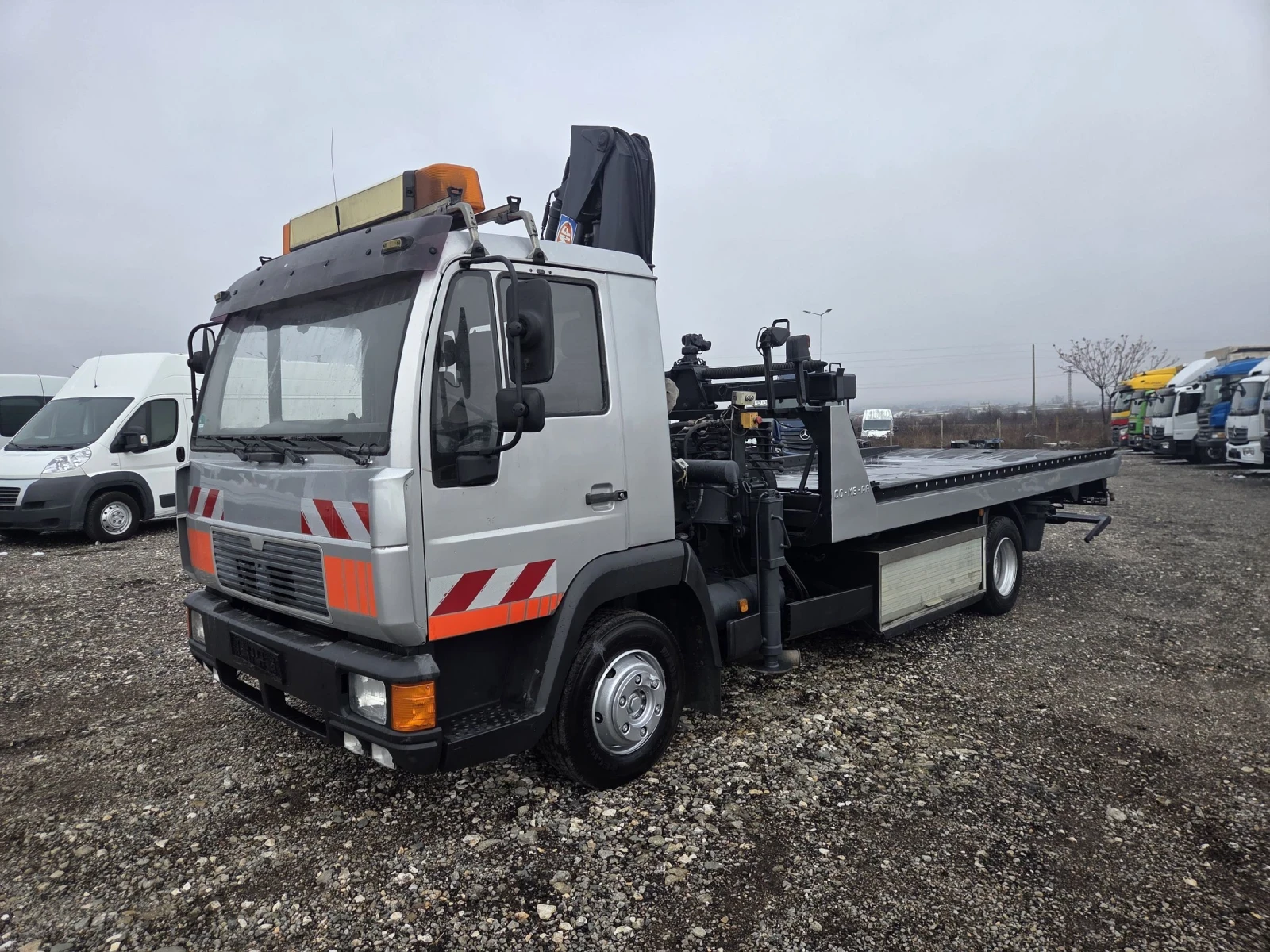 Man 12.224 Платформа, Кран, Вилици - изображение 9