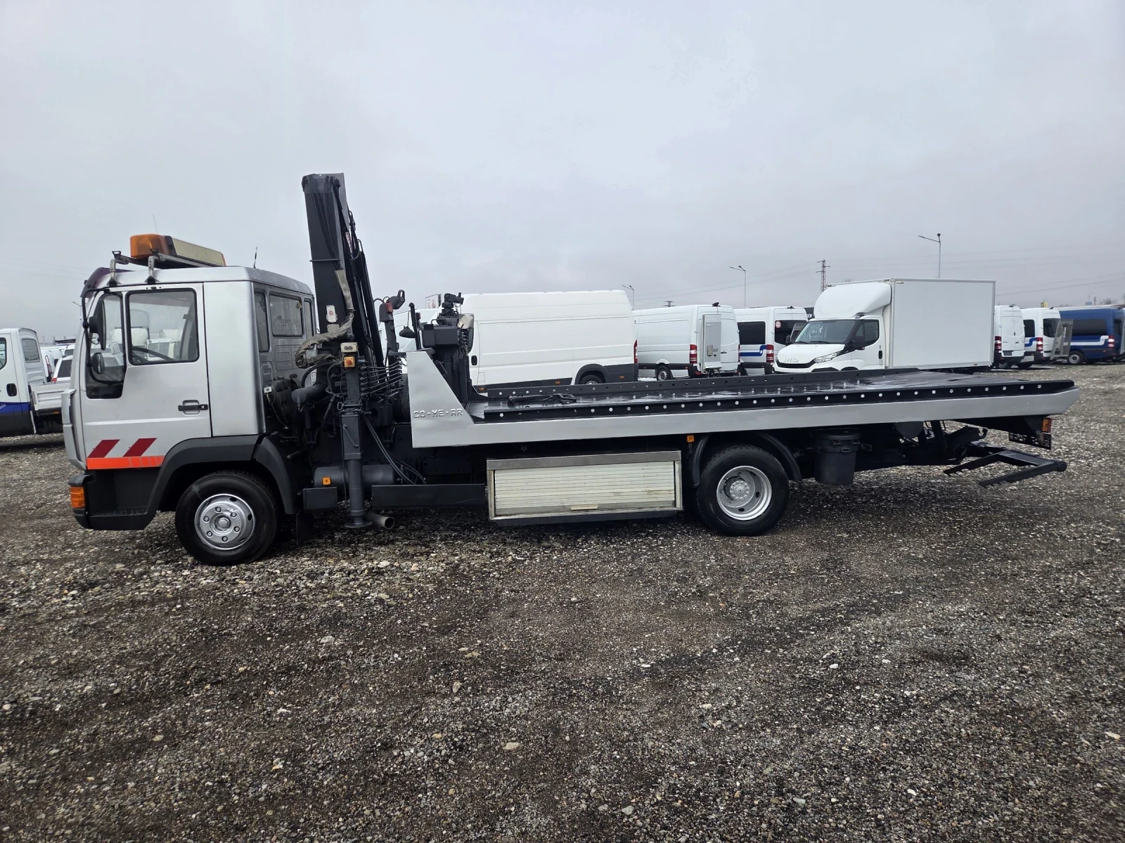 Man 12.224 Платформа, Кран, Вилици - изображение 10